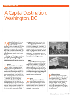 A Capital Destination: Washington, DC
