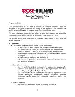 Drug-Free Workplace Policy - Rose