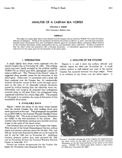 analysis of a caspian sea vortex