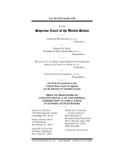 Professors of Constitutional Law and Federal