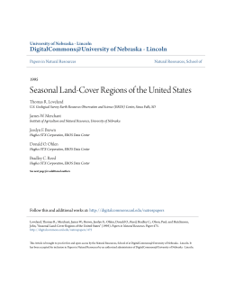 Seasonal Land-Cover Regions of the United States