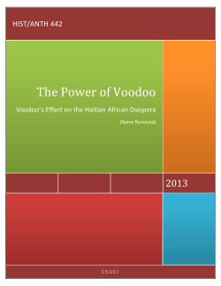 The Power of Voodoo - California State University Channel Islands