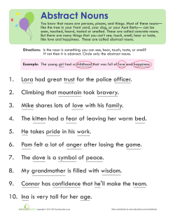 Abstract Nouns