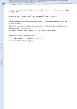 Can we use shelterwoods in Mediterranean pine forests to promote