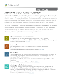 fast facts - California ISO