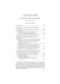 ELECTRONICALLY MANUFACTURED LAW