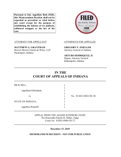 Rick Hill v. State of Indiana