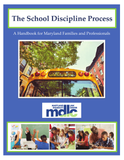 The School Discipline Process
