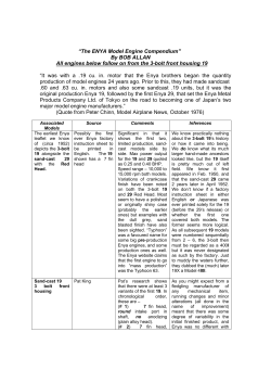 The ENYA Model Engine Compendium