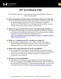 EFT FAQs - Change Healthcare