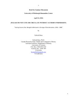 here - Humanities Center | University of Pittsburgh