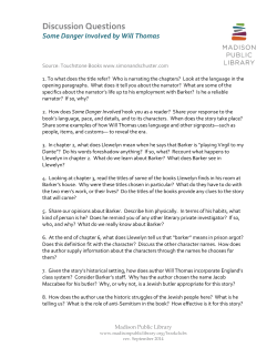 Book Discussion Questions from Touchstone Books