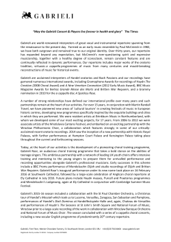 Mark Baigent - Gabrieli Consort