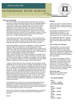 newsletter-2012-11-16 - Stonehenge State School