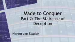 160417 - PM - Hanno Van Staden - Made to