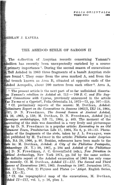 the ashdod stele of sargon ii