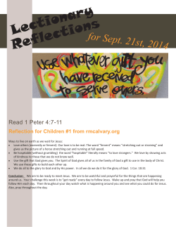 Lectionary Reflections