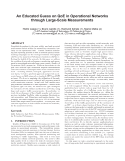 An Educated Guess on QoE in Operational Networks through Large