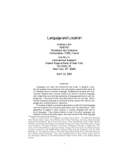 Language and Location