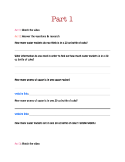 sugar packets project 2