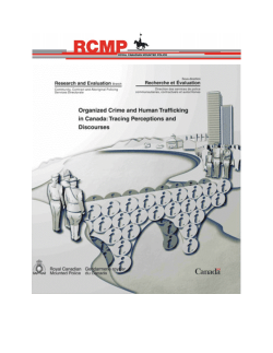 organized crime and human trafficking in canada