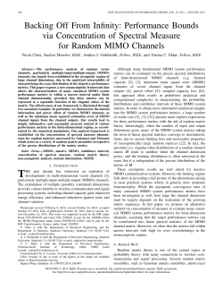 Backing Off From Infinity: Performance Bounds via Concentration of