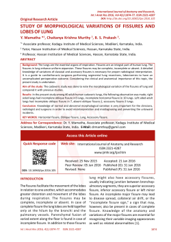 study of morphological variations of fissures and lobes of lung