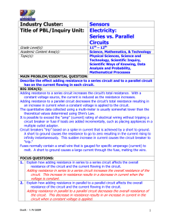 Series vs. Parallel Circuits