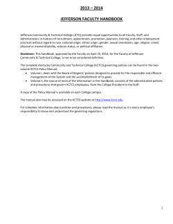 Full-time Faculty - Jefferson Community and Technical College