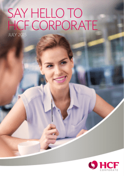 say hello to hcf corporate