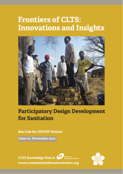 Participatory Design Development for Sanitation