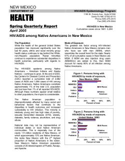 HIV/AIDS AMONG NATIVE AMERICANS IN NEW MEXICO