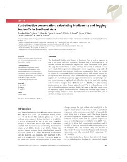 Cost-effective Conservation