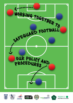 Let`s make footbaLL safe &ndash; not sorry