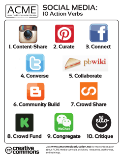 Social Media: 10 Action Verbs