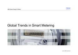 Advanced Meter Management/Infrastructure IBM`s Global Point of