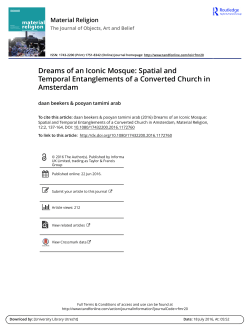 Dreams of an Iconic Mosque: Spatial and Temporal Entanglements