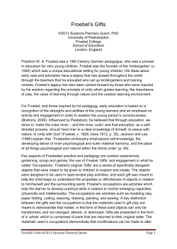 Froebel`s Gifts