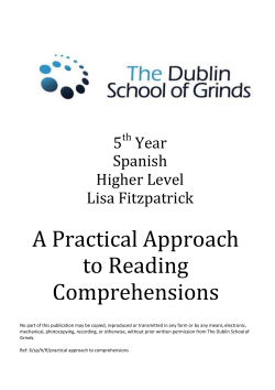 A Practical Approach to Reading Comprehensions