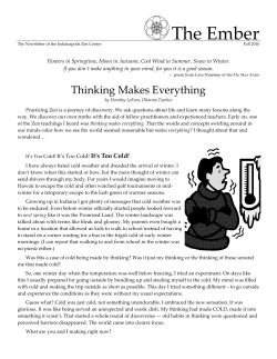 Fall 2010 - The Indianapolis Zen Center