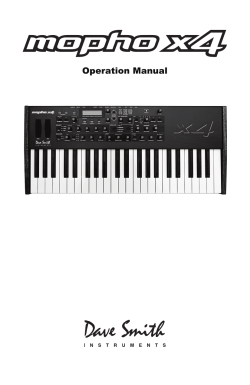 Manual - Dave Smith Instruments
