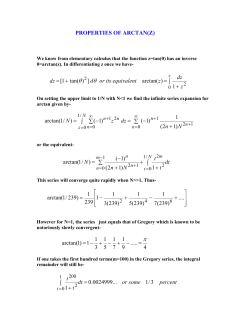 properties of arctan