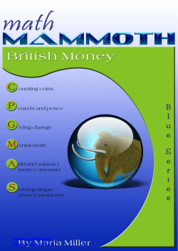 Math Mammoth British Money