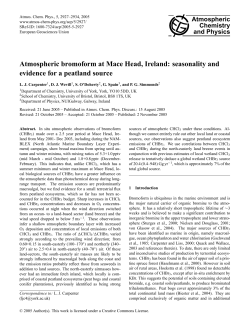 Atmospheric bromoform at Mace Head, Ireland