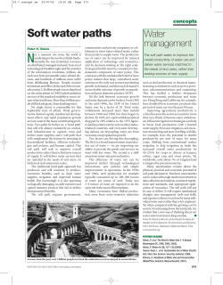 Soft water paths - Pacific Institute