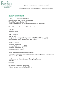 Fastighets&auml;gare: STOCKHOLMSHEM AB