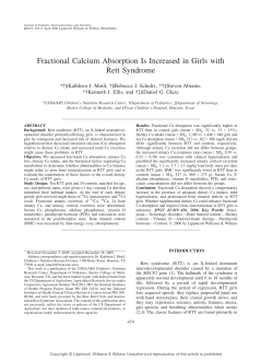 Fractional Calcium Absorption Is Increased in