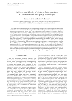 Journal of the Marine Biological Association of the