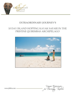 extraordinary journey`s 10 day island hopping kayak safari in the