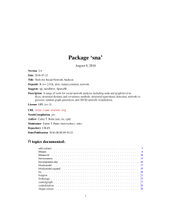 Package `sna`